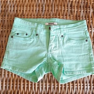 Girls DKNY Mint Shorts